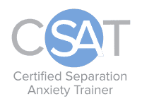Certified Separation Anxiety Trainer Seal” border=